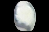 Free-Standing, Polished Blue and White Agate - Madagascar #140366-1